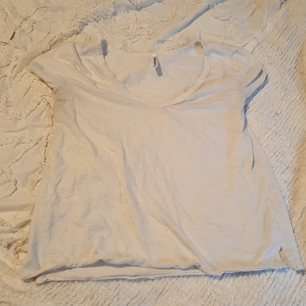 White V-Neck
